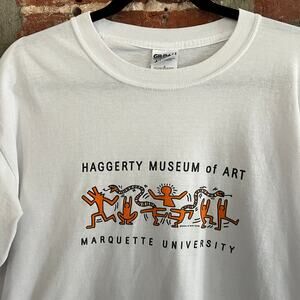 Keith Haring Art T-Shirt Haggerty Museum Marquette L 22x27